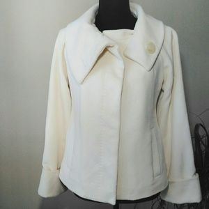 Etcetera Angora winter white Jackie O jacket